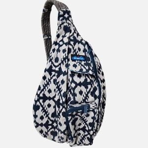 Kavu Blue  and White Patterned Women's Bag